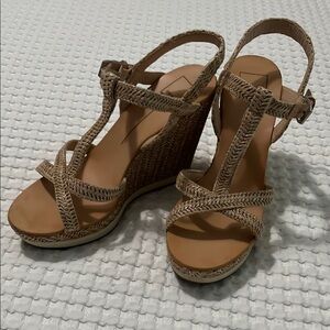 Dolce Vita Tan Braided Wedge Sandals